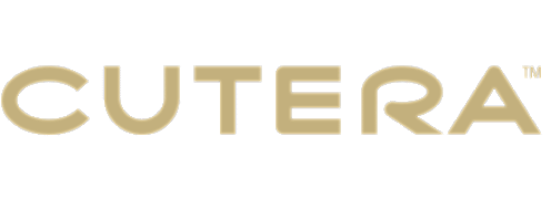 Cutera logo on a black background
