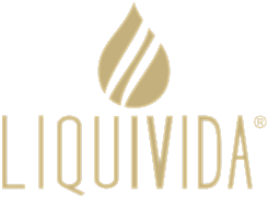 Liquivida logo with stylized droplet design