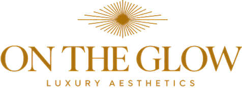 Text logo for On The Glow brand.